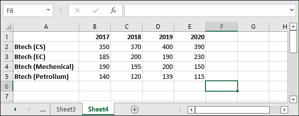 How to insert a column in Excel?