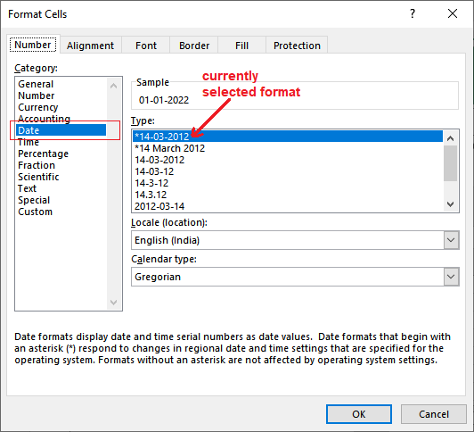 How to insert date in Excel?