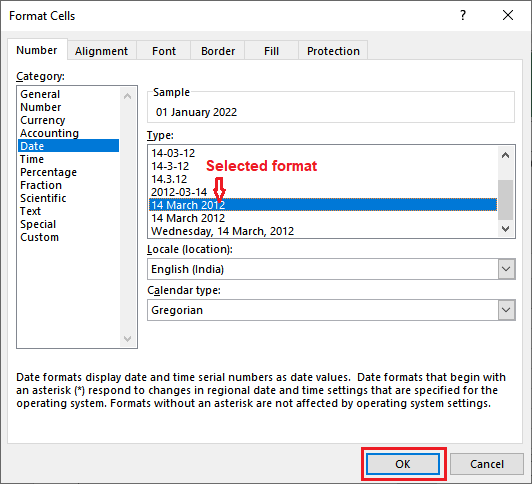 How to insert date in Excel?