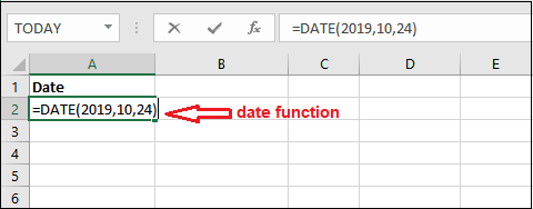 How to insert date in Excel?