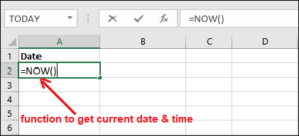 How to insert date in Excel?