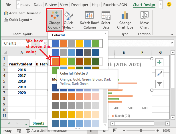 How to make a bar chart in Excel