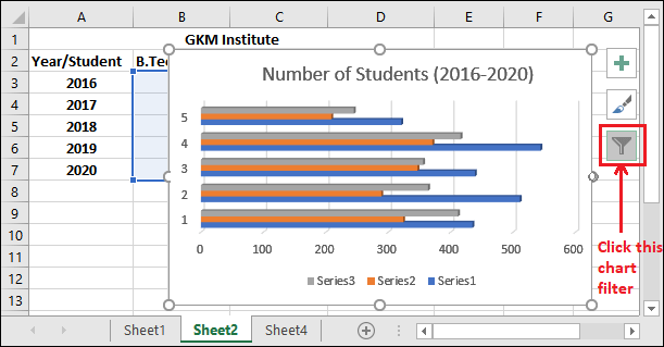 How to make a bar chart in Excel