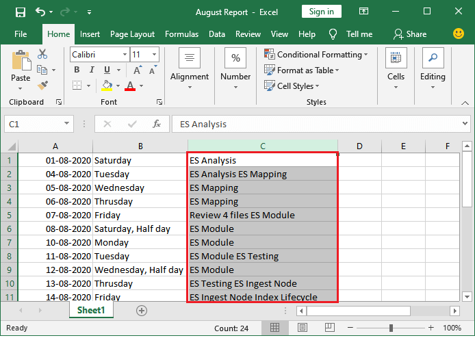 How to remove comma in Excel