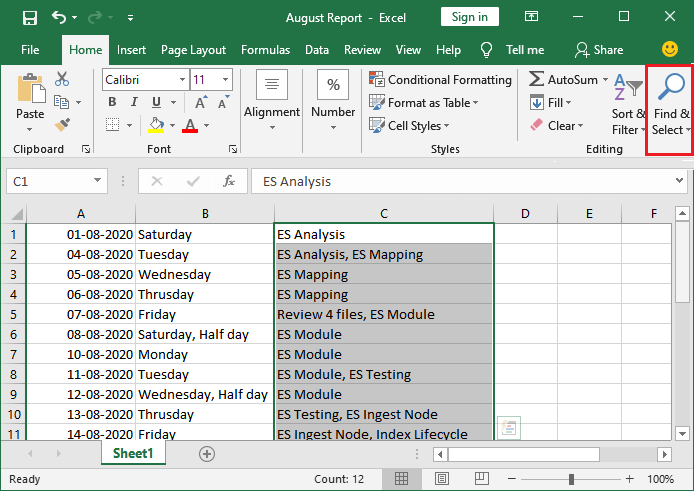 How to remove comma in Excel