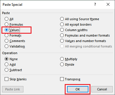 How to remove formula in Excel