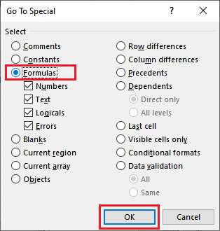 How to remove formula in Excel