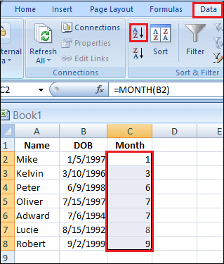 How to Sort by Date in Excel