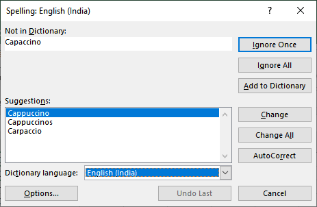 How to spell check in Excel