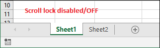 How to unlock scroll lock in Excel