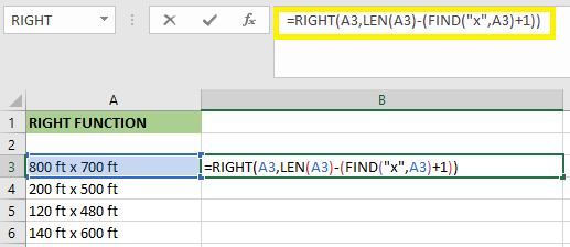 How to Use RIGHT Function in Excel