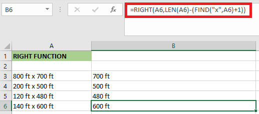 How to Use RIGHT Function in Excel