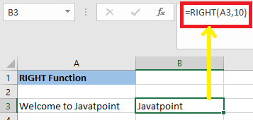 How to Use RIGHT Function in Excel