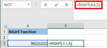 How to Use RIGHT Function in Excel