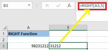 How to Use RIGHT Function in Excel