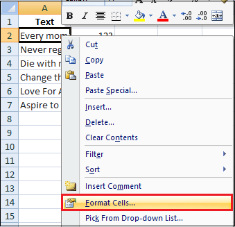 How to Wrap Text in Excel