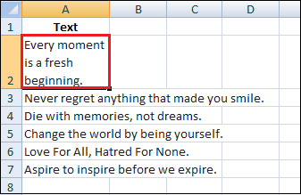 How to Wrap Text in Excel