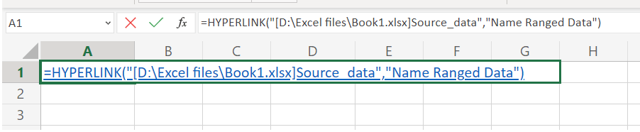 Hyperlink Function in Excel