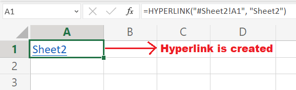 Hyperlink Function in Excel