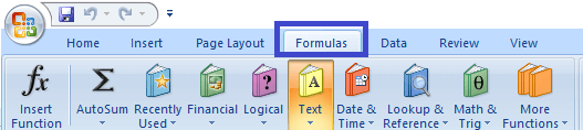 Left formula in excel