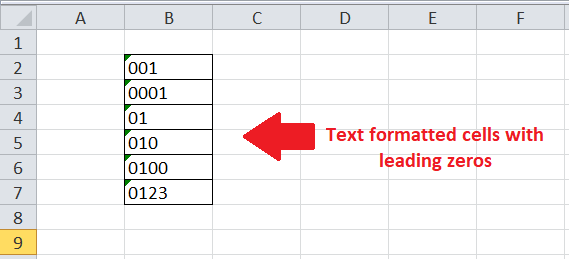 Numbers to Text in Excel