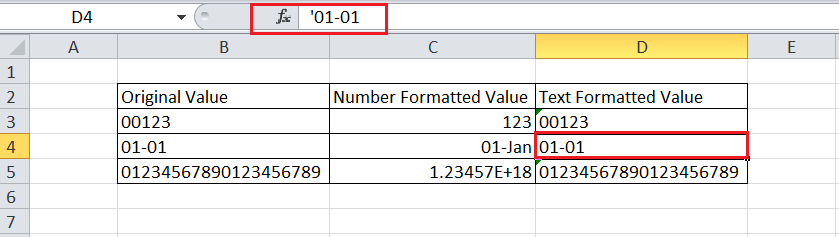 Numbers to Text in Excel