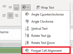 Page Orientation in Excel