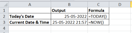 Quick Excel Functions