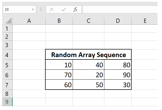 Sequence Function in Excel