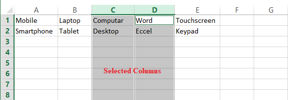 Spell Check in Excel