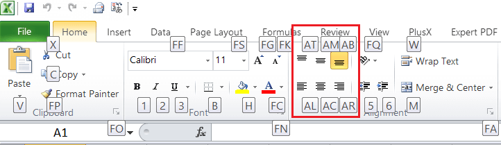 Text Alignment in Excel