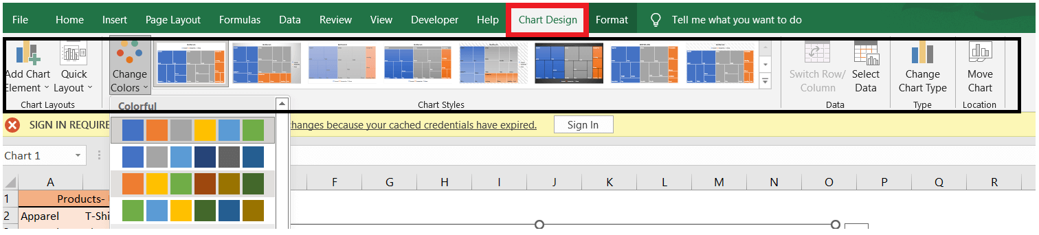 Treemap in Excel