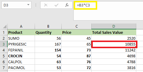 Types of References in Excel