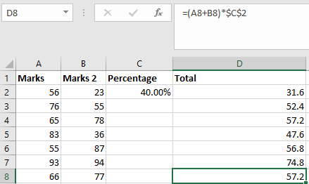 Types of References in Excel