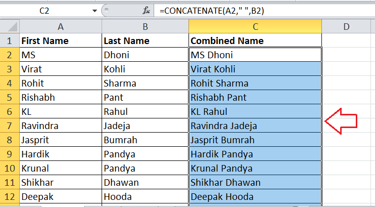 What is concatenate in Excel?