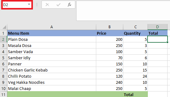 What is Relative Reference in Excel