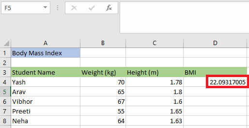 What is Relative Reference in Excel