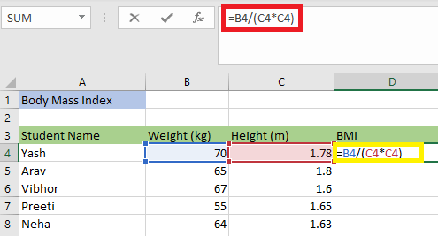 What is Relative Reference in Excel