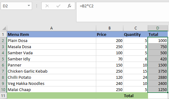 What is Relative Reference in Excel