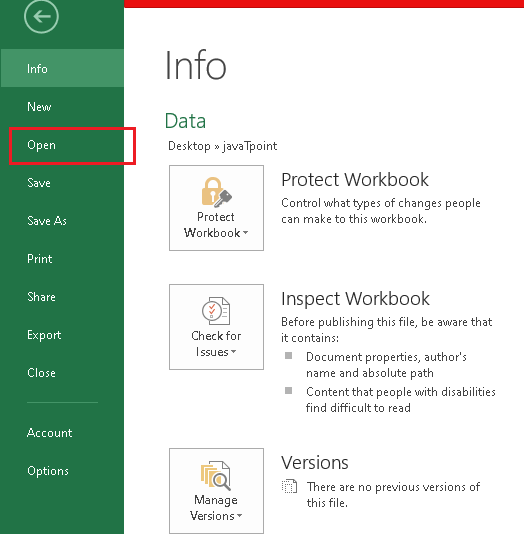 What is the file extension for Excel