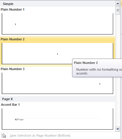 How to add page numbers in Word