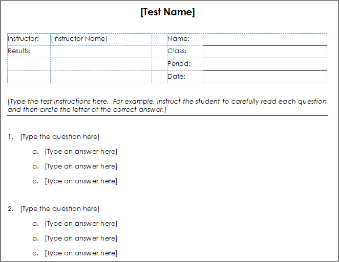 How to create a Template in Word document