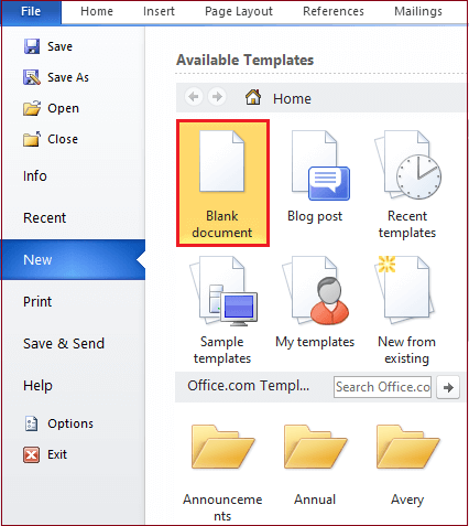 How to create a Template in Word document